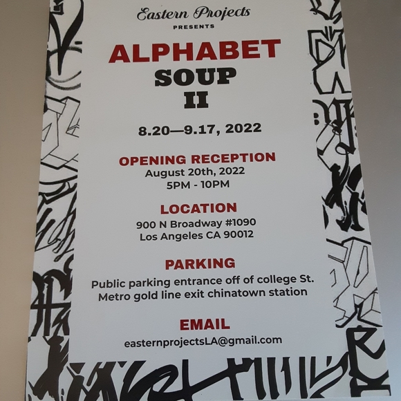 Eastern projects graffiti art show card Retna Barry McGee Futura 2000 Kaws RVCA - Picture 2 of 2